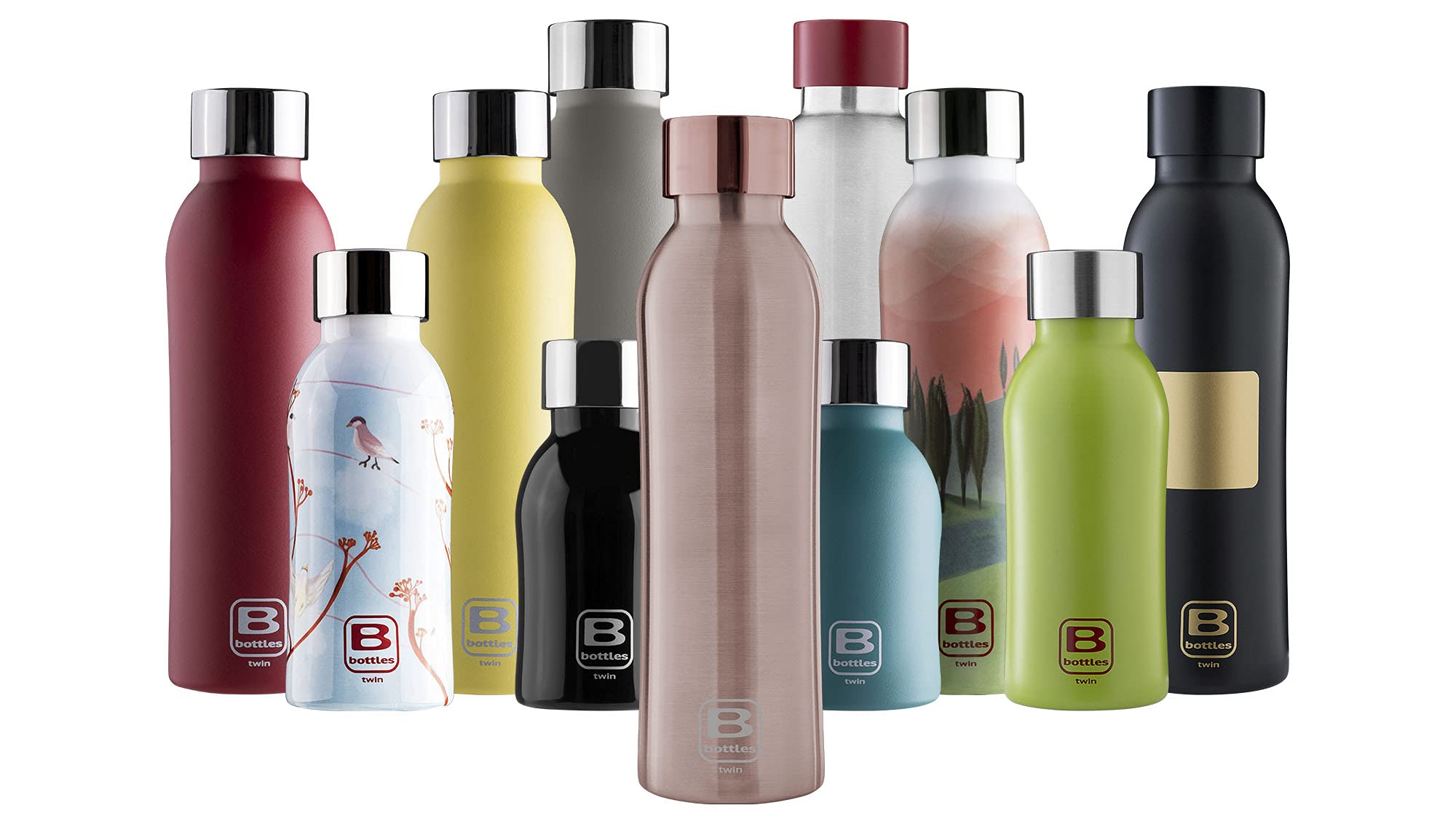 Amazon.com: BUGATTI B BOTTLES TWIN Water bottle Rose Gold 500 ML